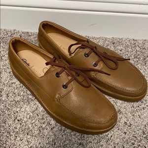 Clarks Tan leather shoes size 11